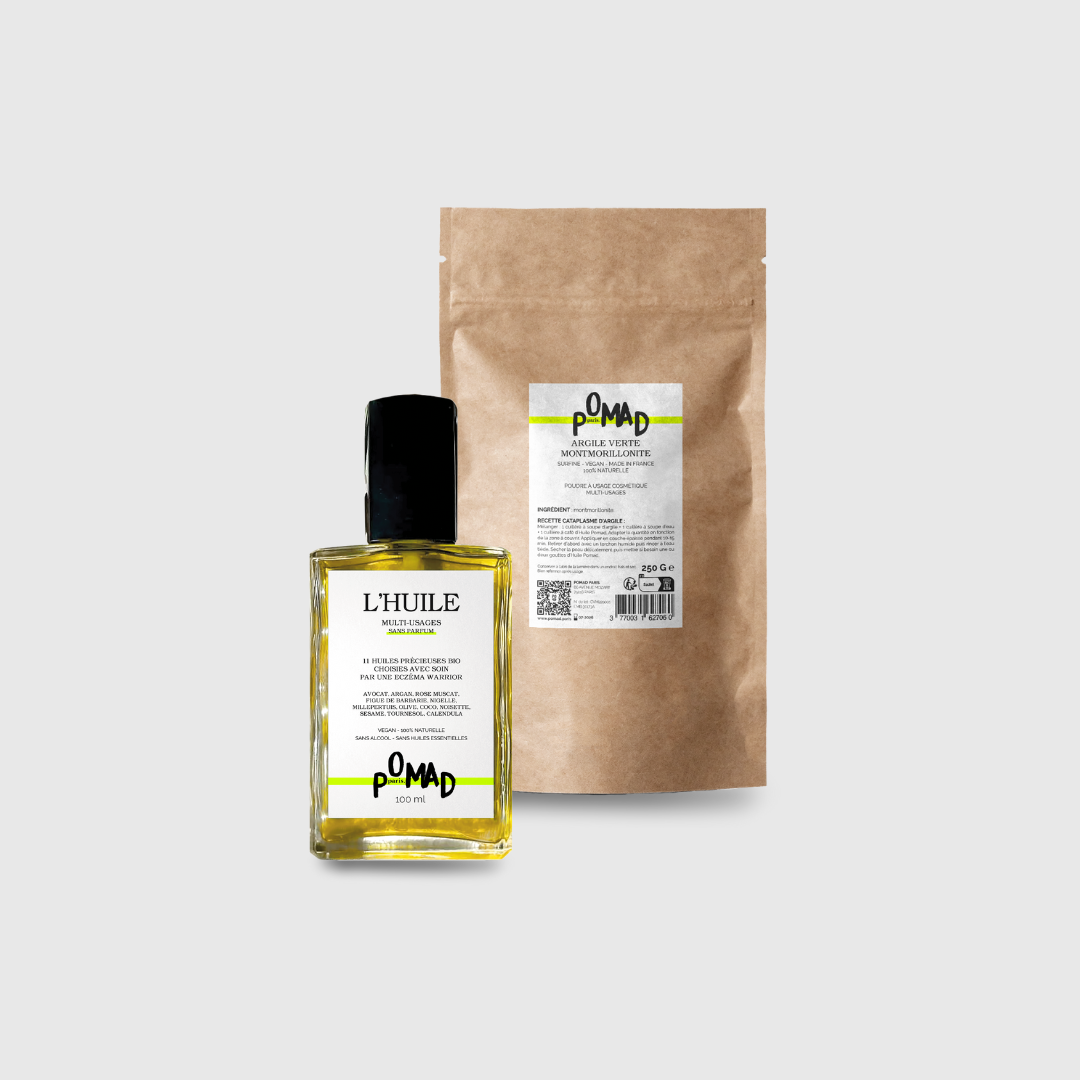 Pack: L'huile aux 11 huiles précieuses & l'Argile verte (NEW)